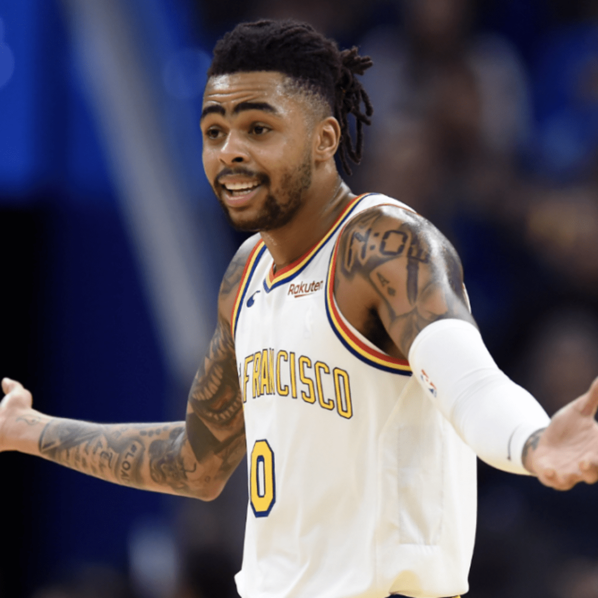 Dangelo russell sales warriors jersey