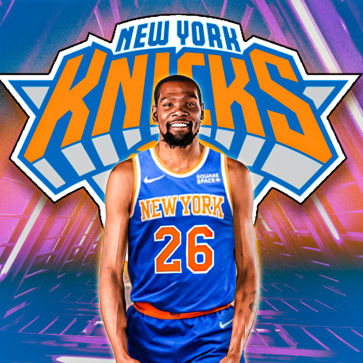 Kevin durant hot sale knicks uniform