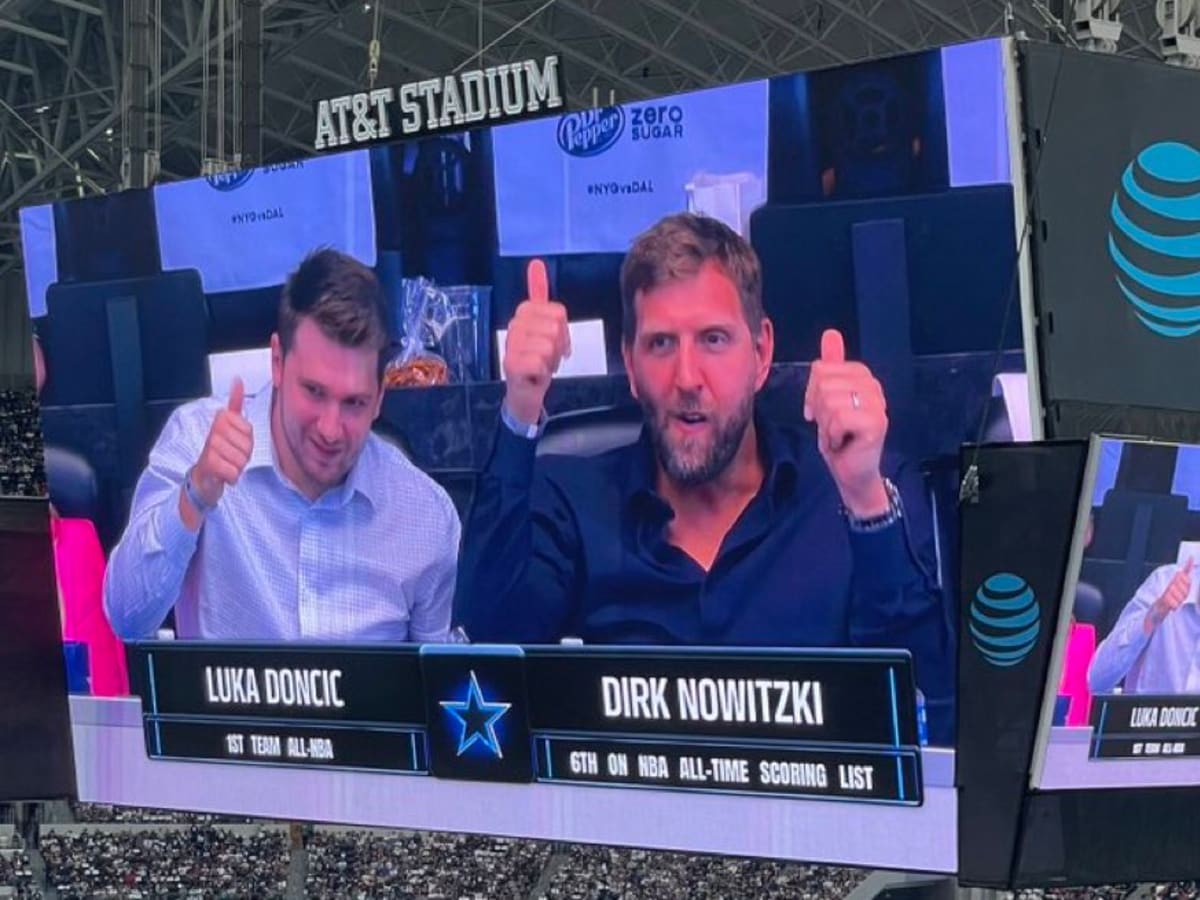 Luka Doncic And Dirk Nowitzki Were Spotted At The Dallas Cowboys