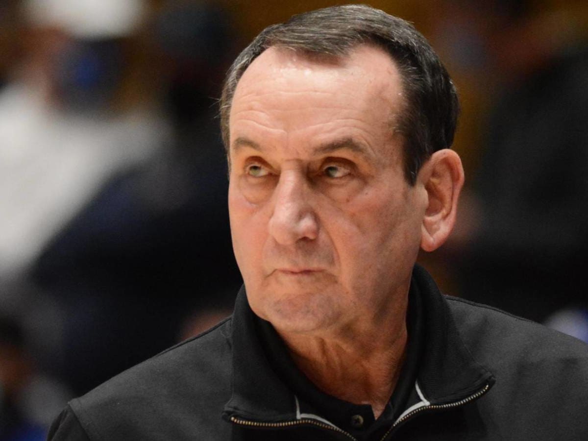 Coach K Barely Reacts After His Grandson Checks In And Scores A  Three-Pointer For Duke - Fadeaway World
