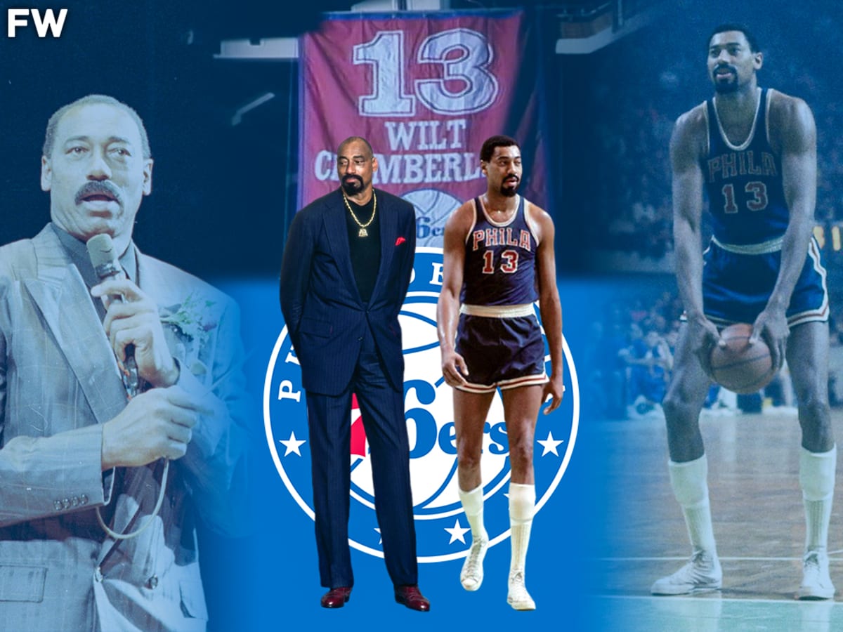 I Introduce To You Now, The Greatest Player Ever In The History Of  Basketball, Wilt Chamberlain, Sports Broadcaster Introduces Wilt  Chamberlain On His 76ers Jersey Retirement Ceremony - Fadeaway World