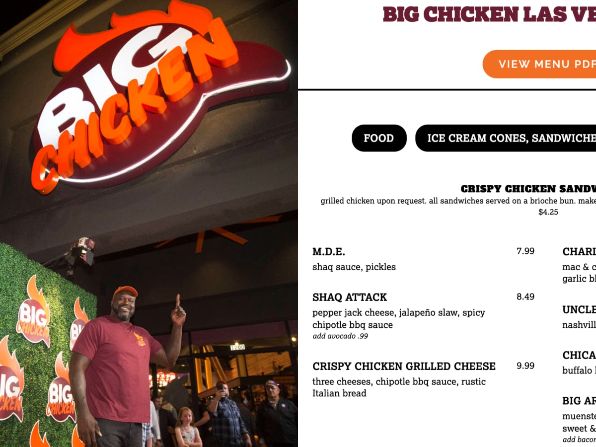 ASU's Mullett Arena features food lineup including Shaq's Big Chicken
