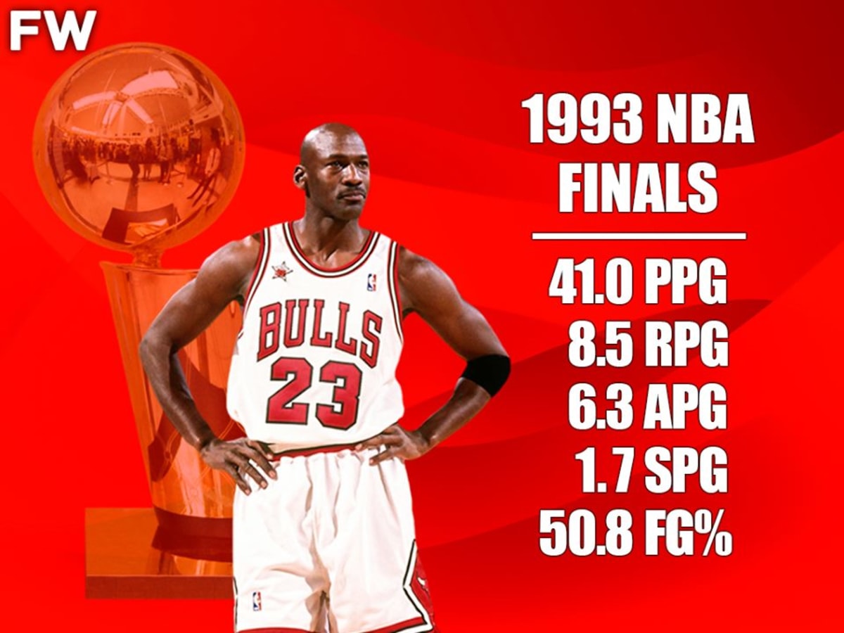 Michael Jordan's Stats During The 1993 NBA Finals Were - Fadeaway