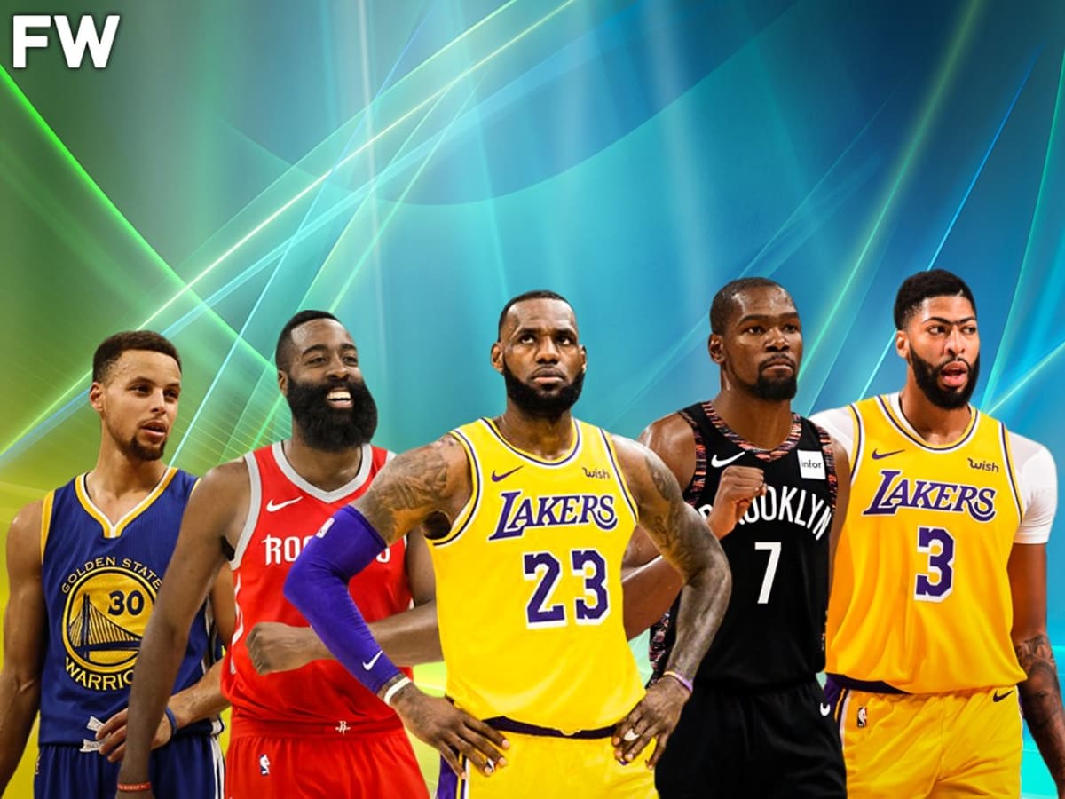 Espn S All Decade Team Stephen Curry James Harden Lebron James Kevin Durant And Anthony Davis Fadeaway World