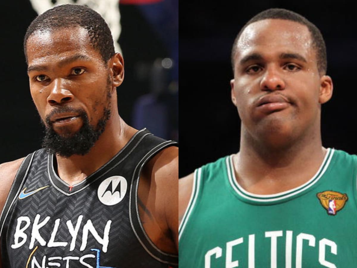 Glen Davis taunts Kyrie Irving with 'Respect The Logo' shirt at