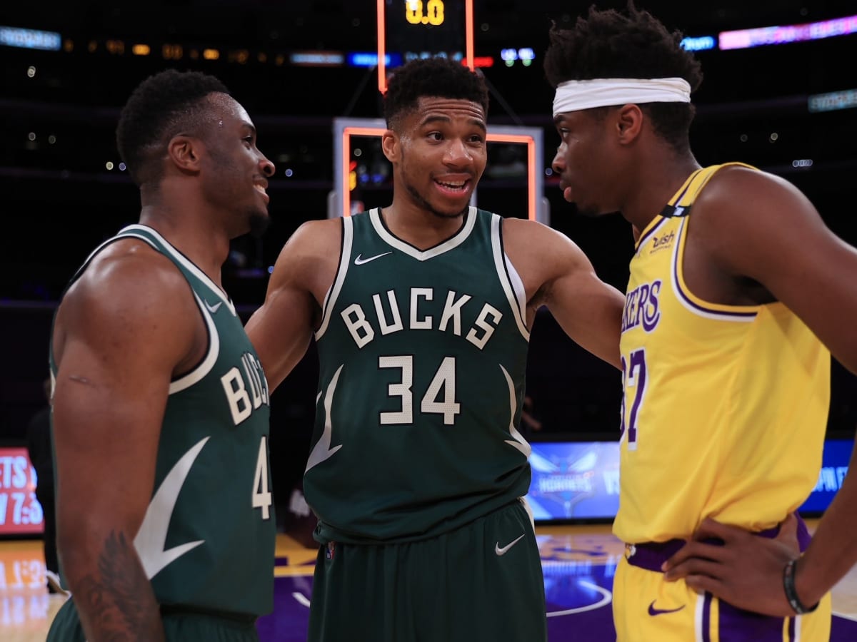 Giannis, Thanasis and Kostas Antetokounmpo become first trio of brothers to  win NBA championships - CBS News