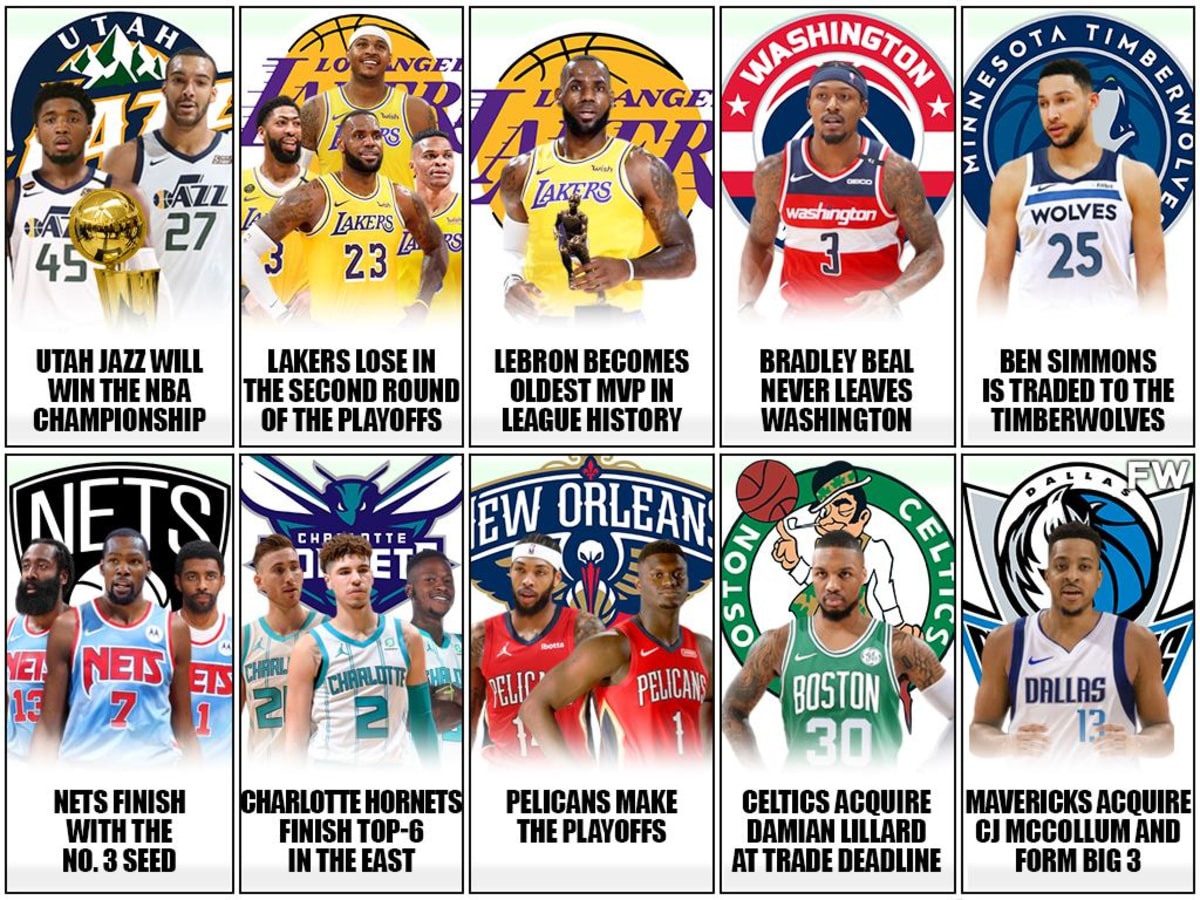 Nba 2022 Season Schedule 10 Craziest Predictions For The 2021-2022 Nba Season: Jazz Win The  Championship, Lebron James Becomes Oldest Mvp Ever - Fadeaway World