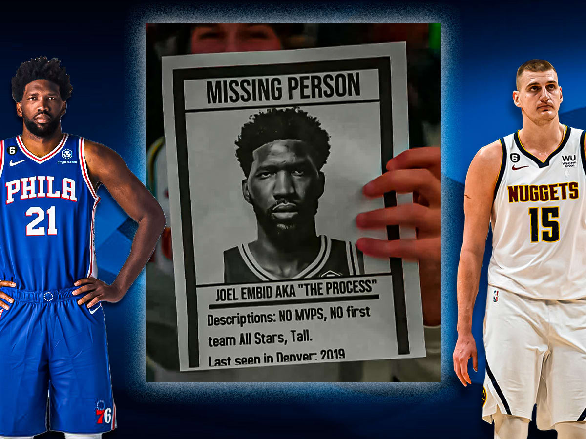 Nuggets Fan Denigrates 76ers' Joel Embiid With A 'Missing Person' Sign ...