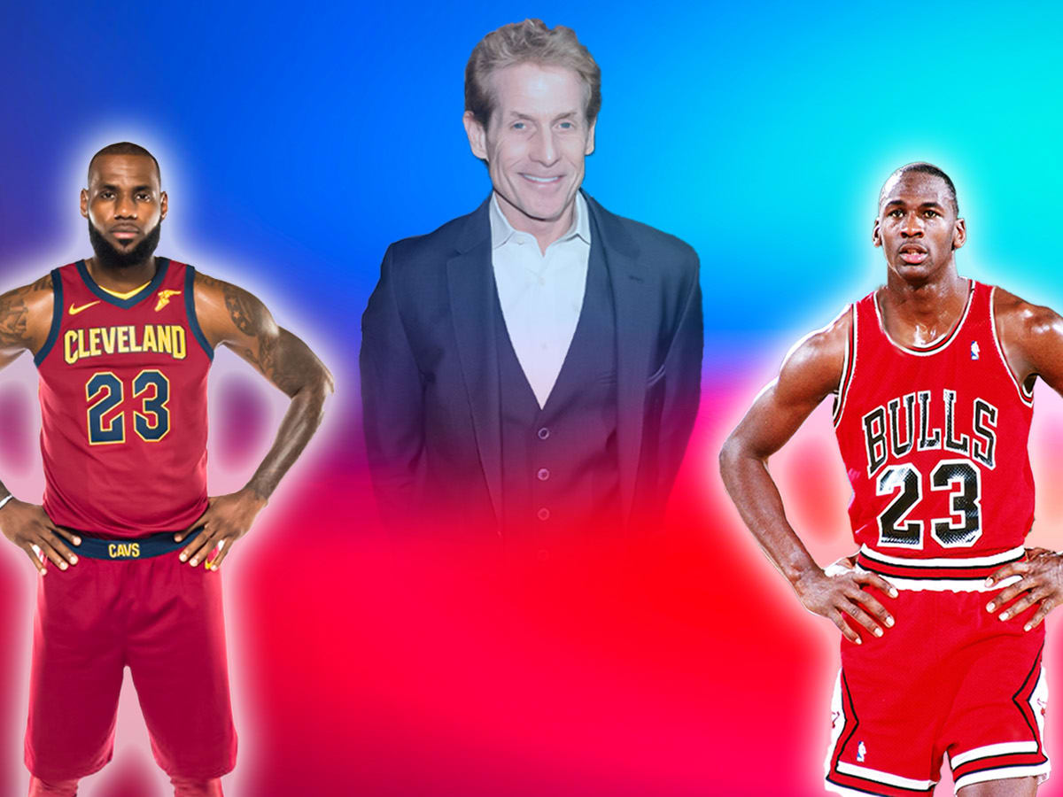 Skip Bayless says Michael Jordan would figure way to beat LeBron James  one-on-one just on sheer killer will: “I don't think LeBron has it,  Michael just spits it”