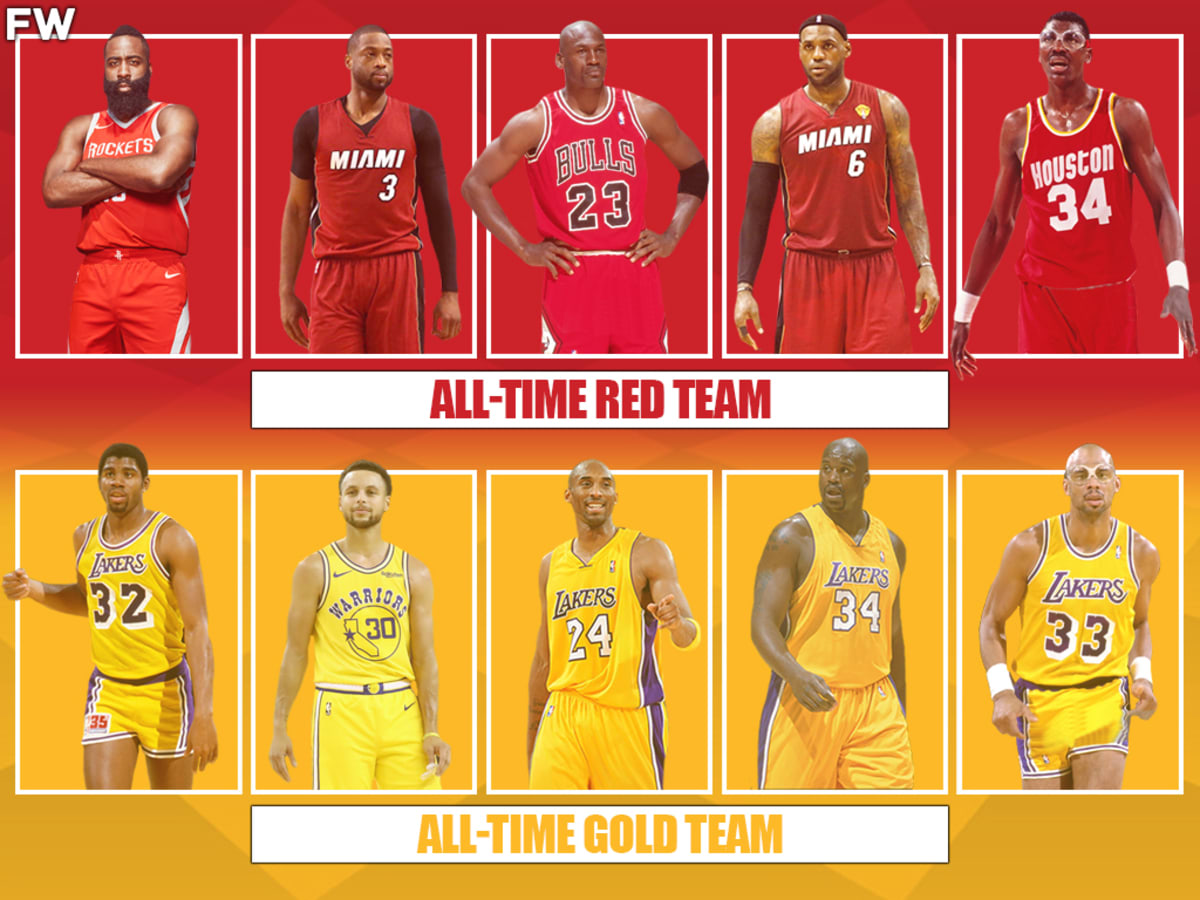 All-Time Red Superteam vs. All-Time Gold Superteam: Who Would Win A 7-Game  Series? - Fadeaway World