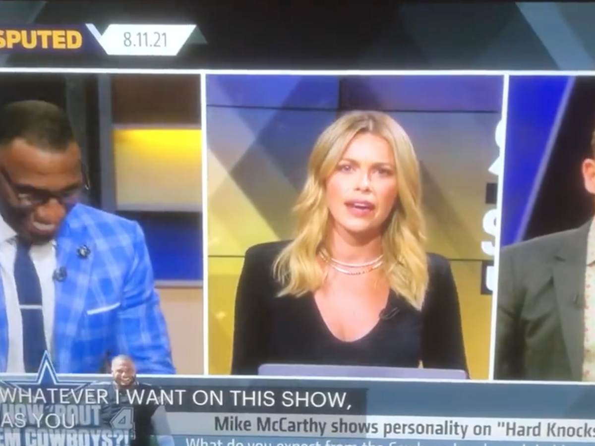 Skip Bayless slams Undisputed desk and shouts 'let me finish' in shock  outburst leaving live TV viewers stunned