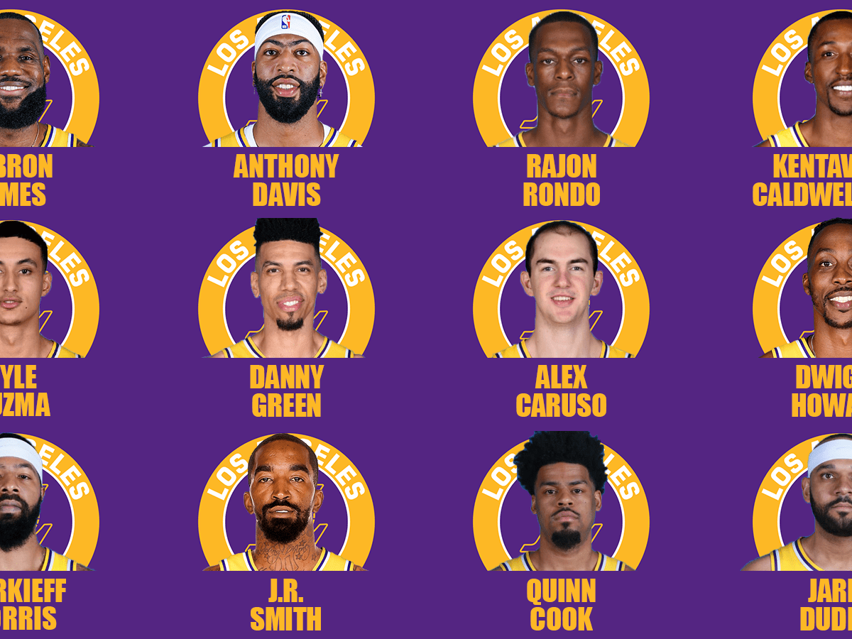 Nike men's 2020 NBA Champions Los Angeles Lakers roster shirt