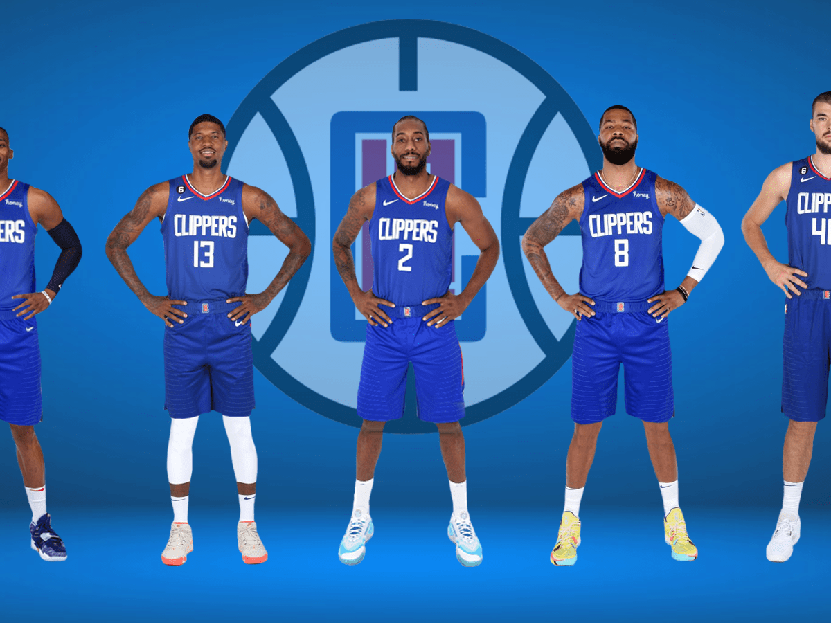 2023/24 Clippers Blue Training Tank Top NBA Jerseys
