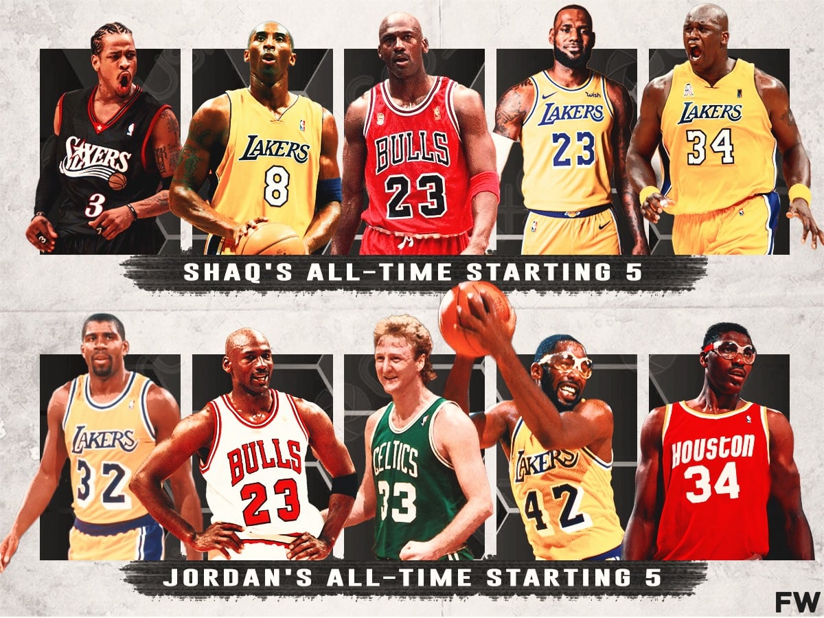 Shaquille O Neal s All Time Starting 5 vs. Michael Jordan s All Time Starting 5 Who Wins This Generational Duel Fadeaway World