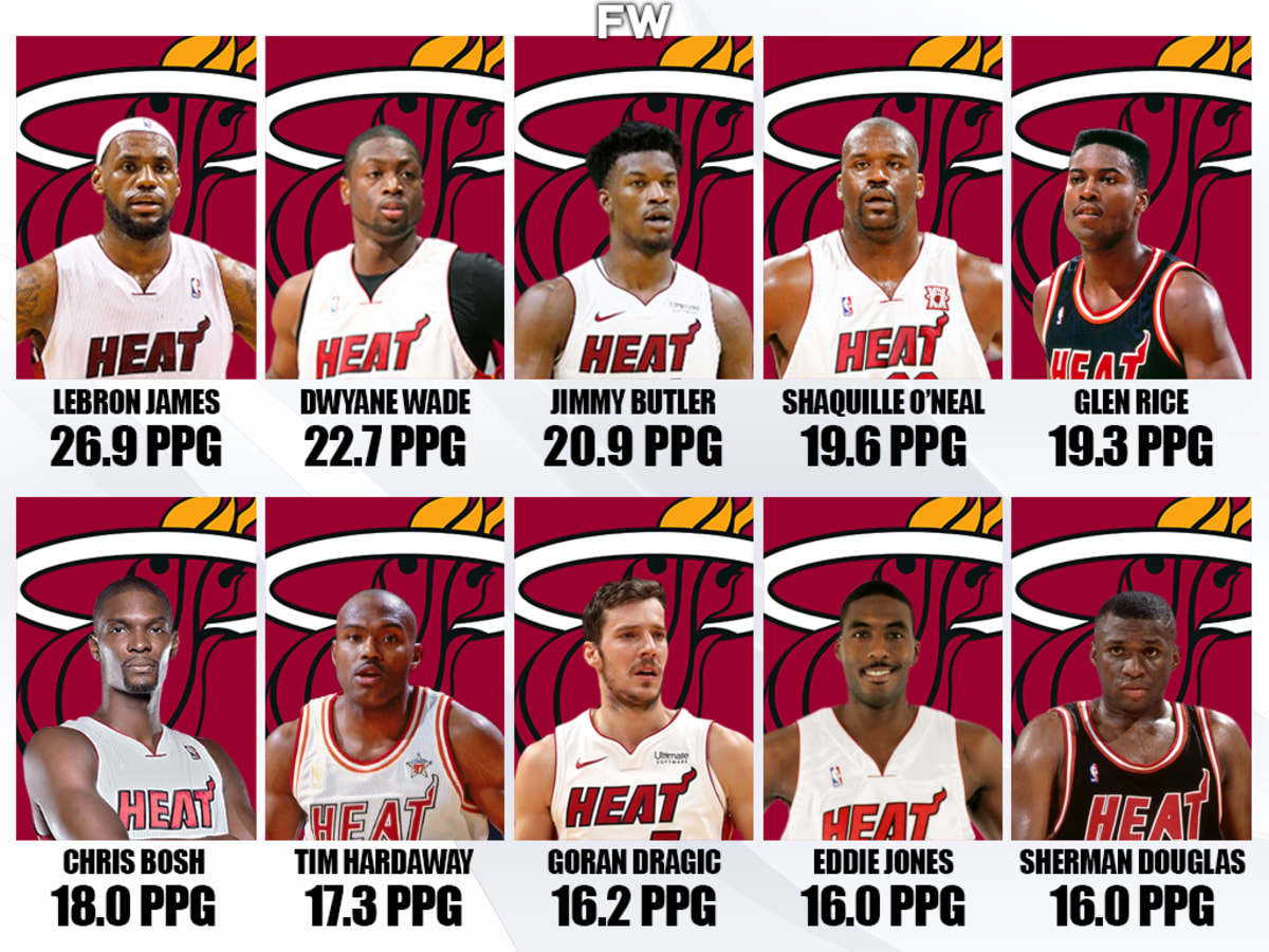 10 Best Scorers In Miami Heat History LeBron James And Dwyane