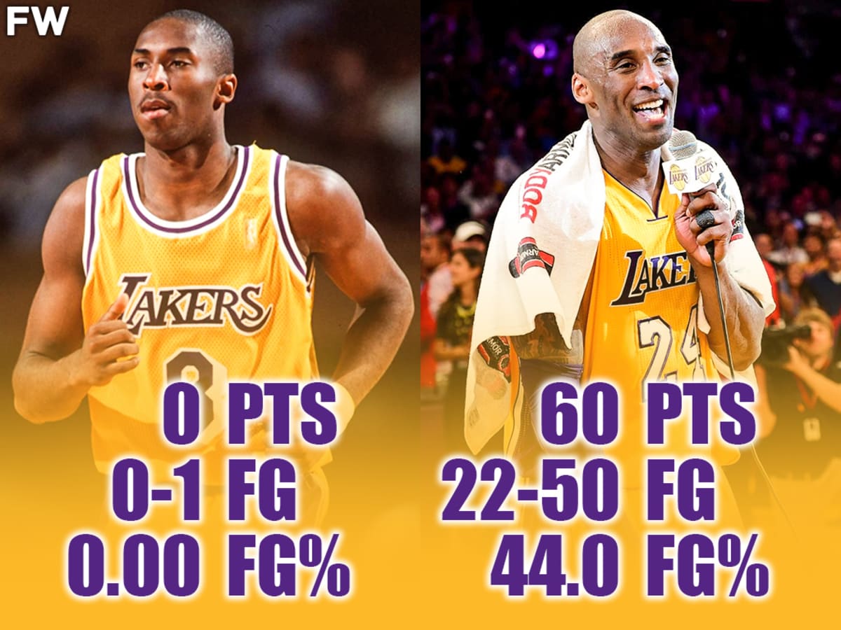 Kobe Bryant s First And Last NBA Games From 0 To 60 Points Fadeaway World