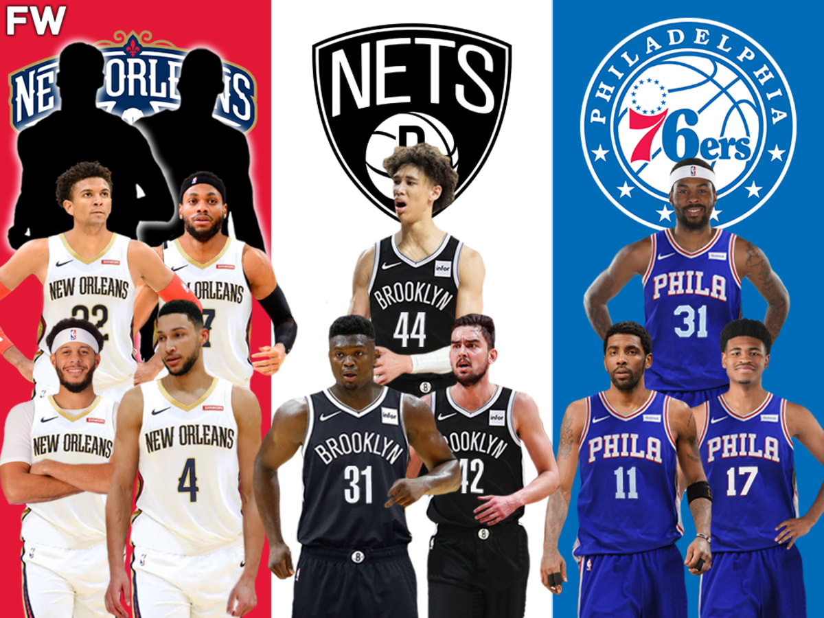A Blockbuster Mega 3 Team Deal Zion Williamson To Nets Kyrie Irving To Sixers Ben Simmons To Pelicans Fadeaway World