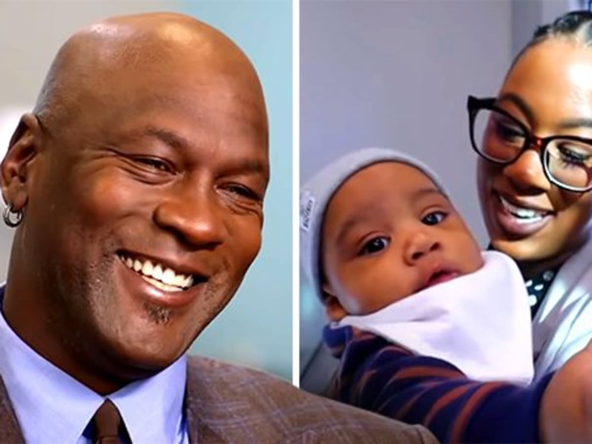 Michael Jordan s Daughter Jasmine Reveals Her Dad Has Gone Soft In Retirement My Son Definitely Has Him Wrapped Around His Finger. Fadeaway World