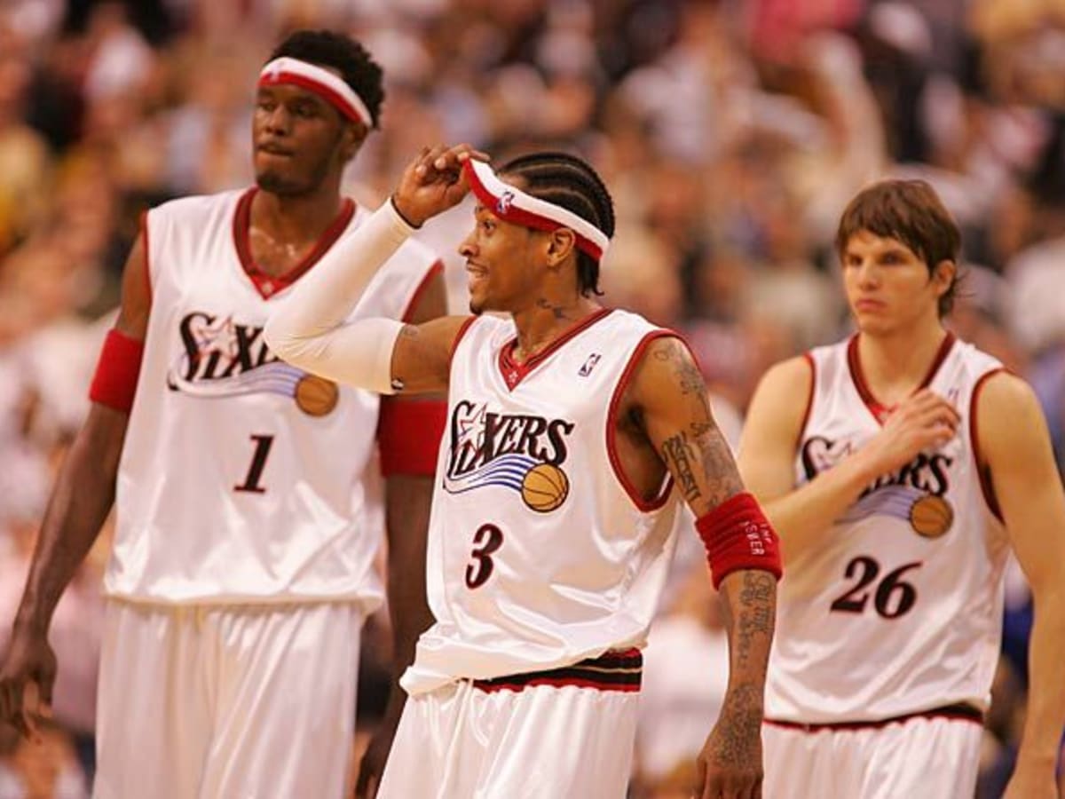 Back In 2005 The NBA Fined Philadelphia 76ers 200K Over The Long Shorts Of Allen Iverson John Salmons Kyle Korver And Kevin Ollie Fadeaway World