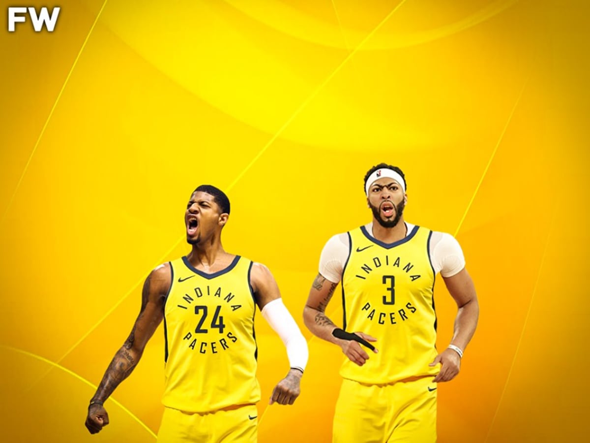 Paul george yellow jersey discount