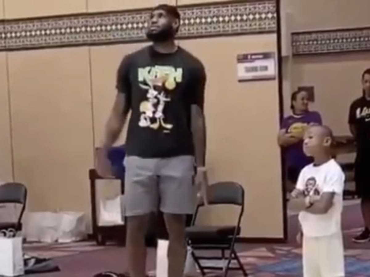LeBron James Funny Exchange With Dion Waiters Kid
