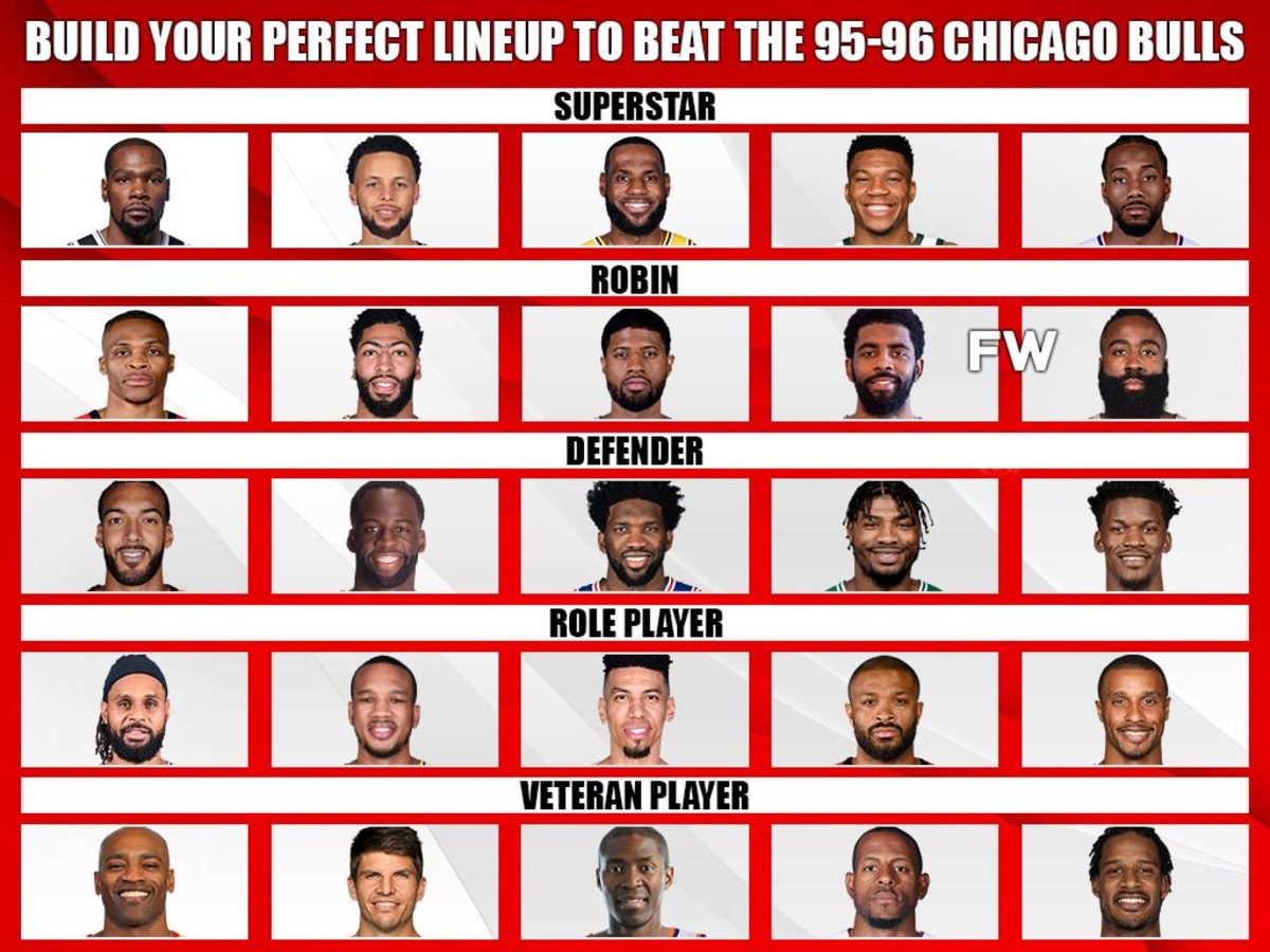 Chicago bulls roster 1996 hot sale