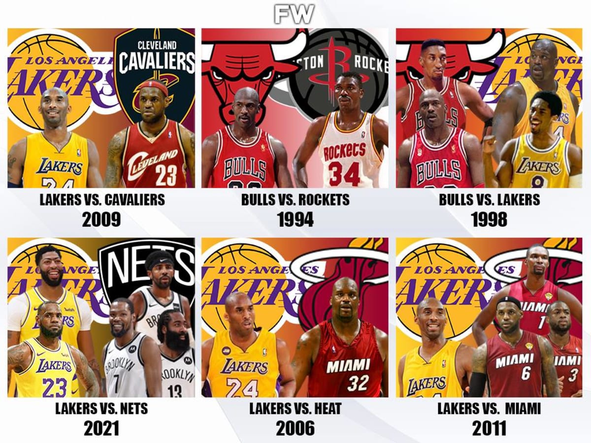Nba finals matchups top