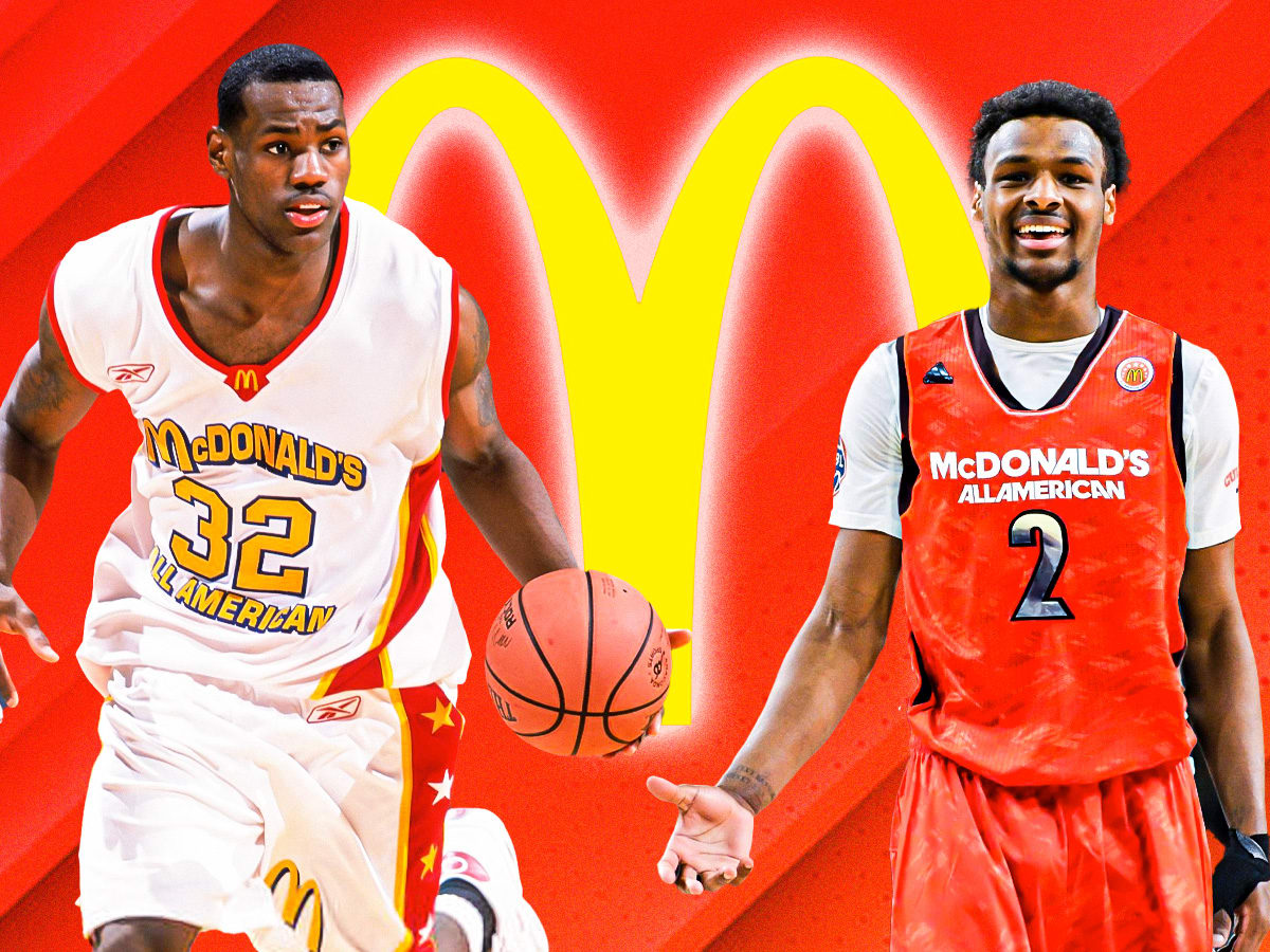 Bronny James Named To McDonald s All American Roster Just Like His Father Fadeaway World