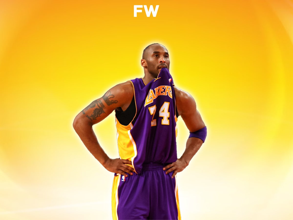Kobe jersey in shop mouth