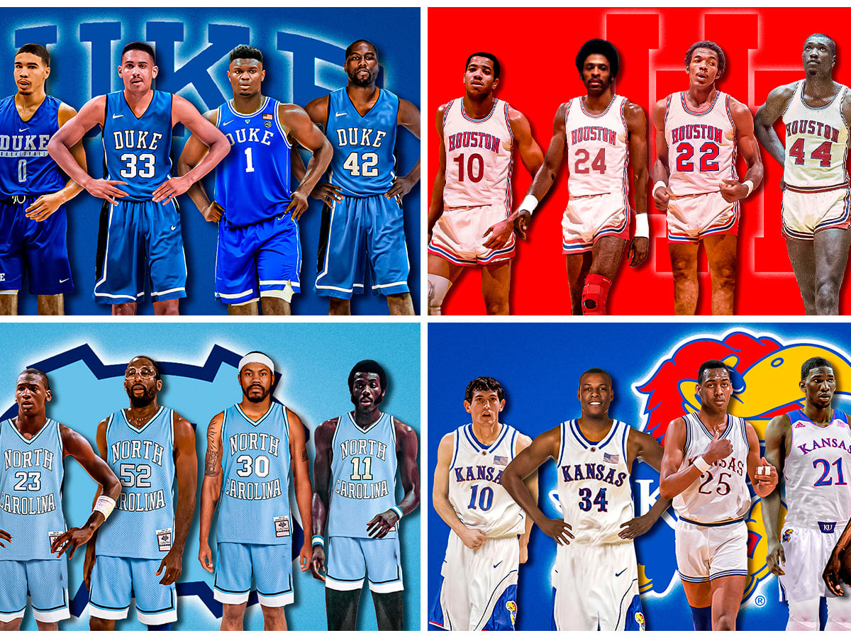 10 Greatest Starting Lineups Of College Players That Played In The