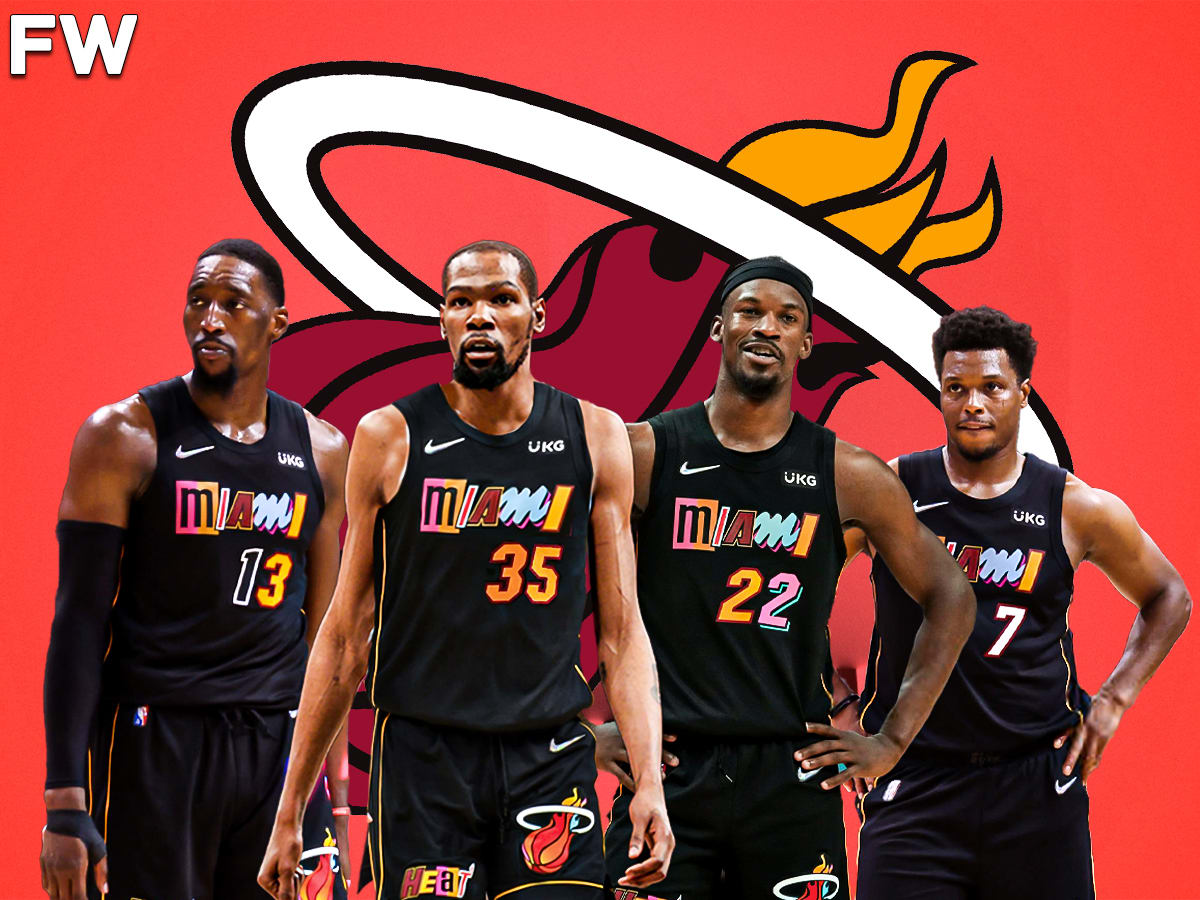 Kevin durant in hot sale a miami heat jersey