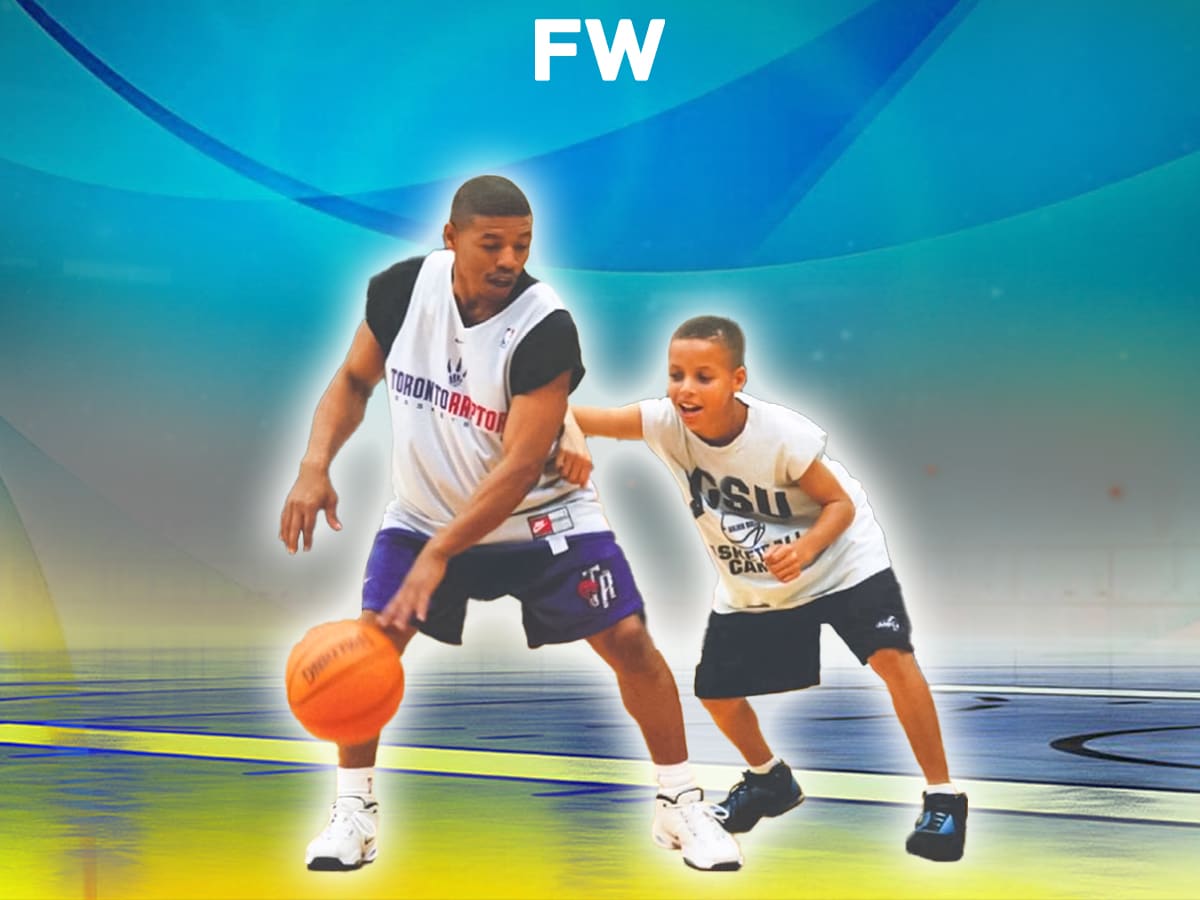 Picture Of 12 Year Old Stephen Curry Guarding Muggsy Bogues Goes