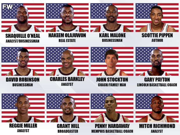 1996 Usa Dream Team Where Are They Now Fadeaway World