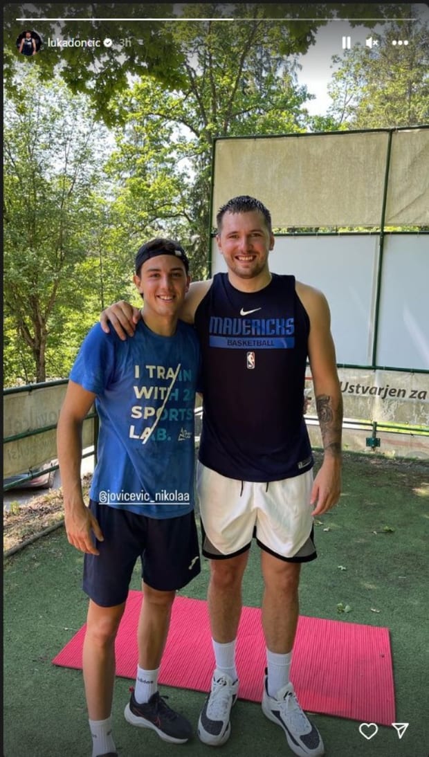 Luka Doncic Looks Lean In New Workout Picture | Fadeaway World ...