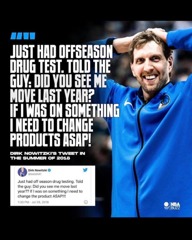 Luka Doncic And Dirk Nowitzki Were Spotted At The Dallas Cowboys Vs. New  York Giants Game - Fadeaway World