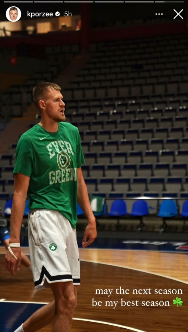 Kristaps Porzingis Has Big Hopes For The 2023-24 Season After Joining The  Celtics, Fadeaway World