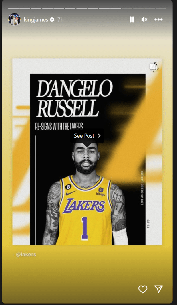 D'Angelo Russell RE-SIGNS With Los Angeles Lakers