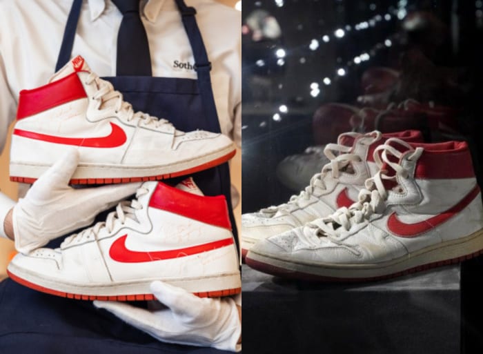 Michael Jordan's 1984 First Game-Worn Nike Air Sold For $1.5 Million ...