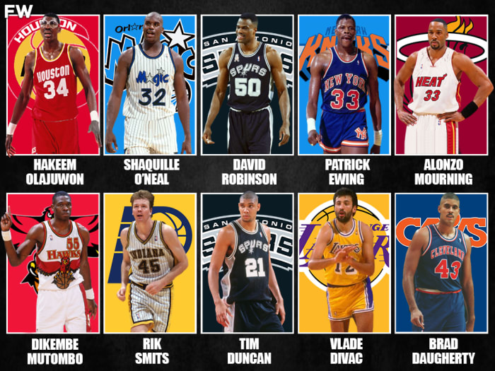 The 10 Greatest NBA Centers Of The 1990s - Fadeaway World