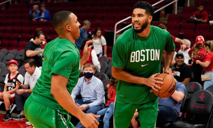 Jayson Tatum Trash Talked With Grant Williams Who Was Micd During A 1