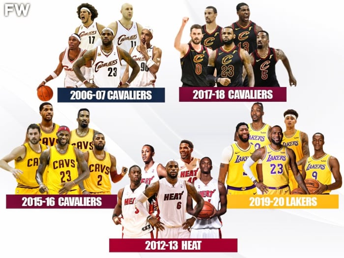 Ranking LeBron James' 10 Best Teams In The NBA Finals Fadeaway World