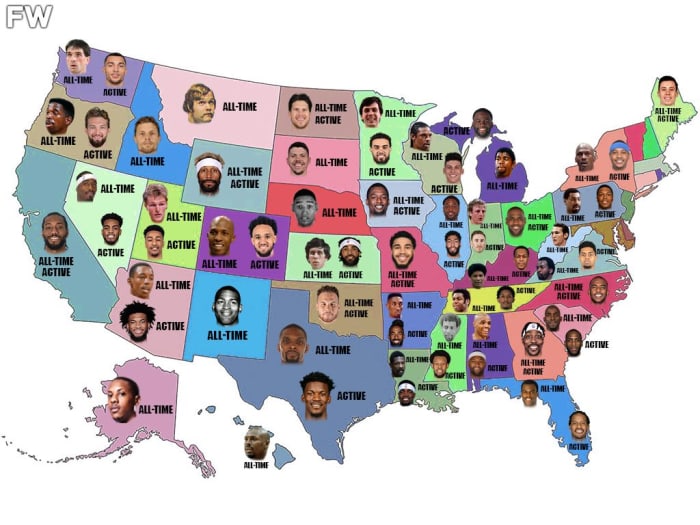 The Best Basketball Player Born In Each US State AllTime And Right