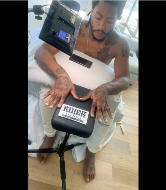 Derrick Rose Shows Off 5 New Tattoos Fadeaway World