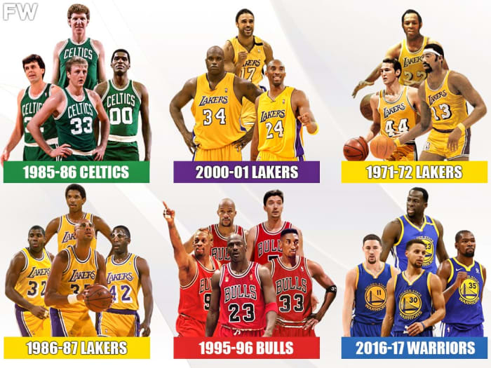 Ranking The Top 10 Greatest NBA Teams Of All Time Fadeaway World