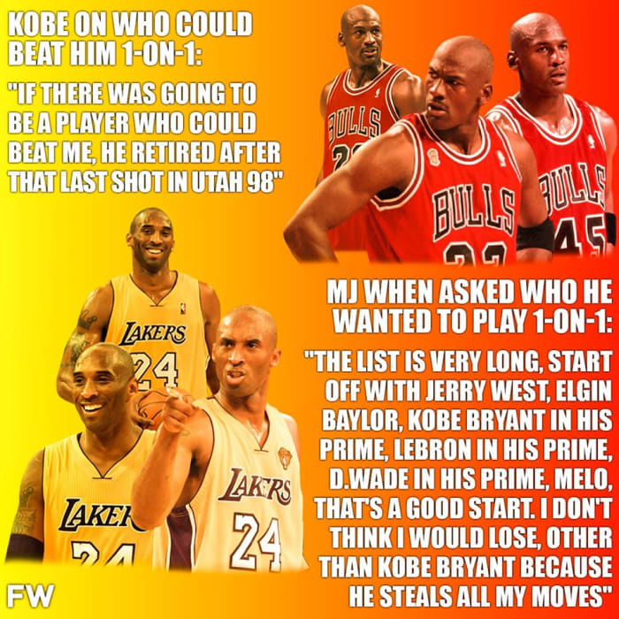 Kobe Bryant On Who Could Beat Him 1-On-1: 