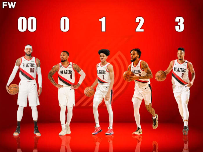 Portland Trail Blazers Had A Lineup Of The Lowest Possible Numbers In A