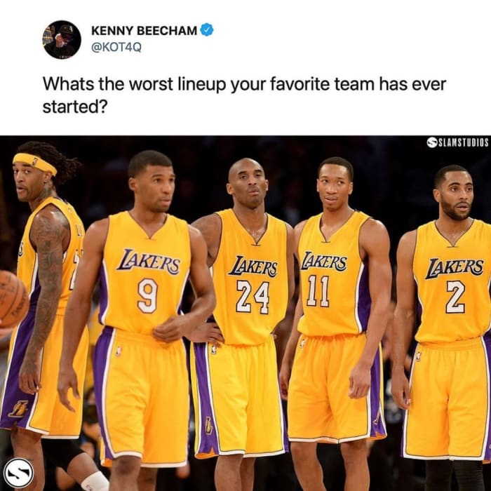 NBA Fans Remember The Worst Lineups Of Their Favorite Teams: Lakers