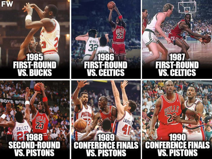 Michael Jordan Was Eliminated 6 Consecutive Times From The NBA Playoffs