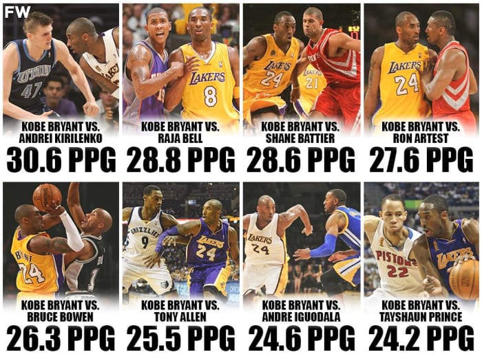 Kobe Bryant's Stats Against The Best On-Ball Defenders Of His Era: The ...