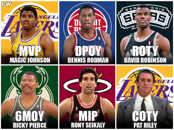 1990 NBA Award Winners: Magic Johnson Won His Last MVP Award, David ...